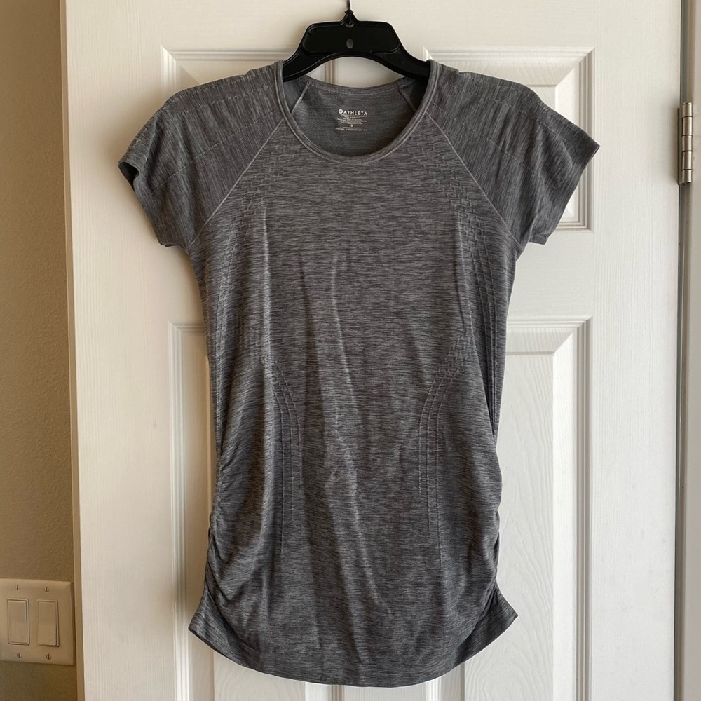 Athleta Gray Short Sleeve